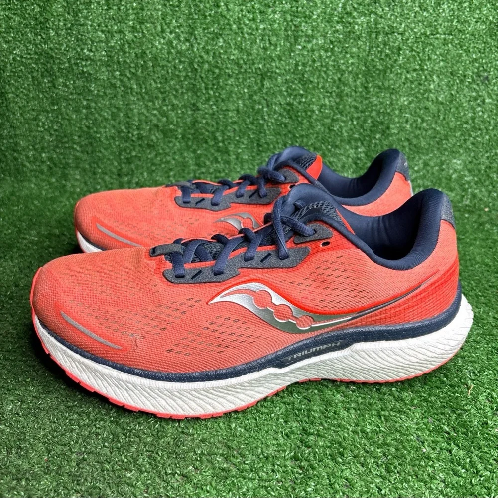 Saucony Triumph 19 Womens Size 9.5‎  S10678-16 Orange Running Shoes *See Pics*